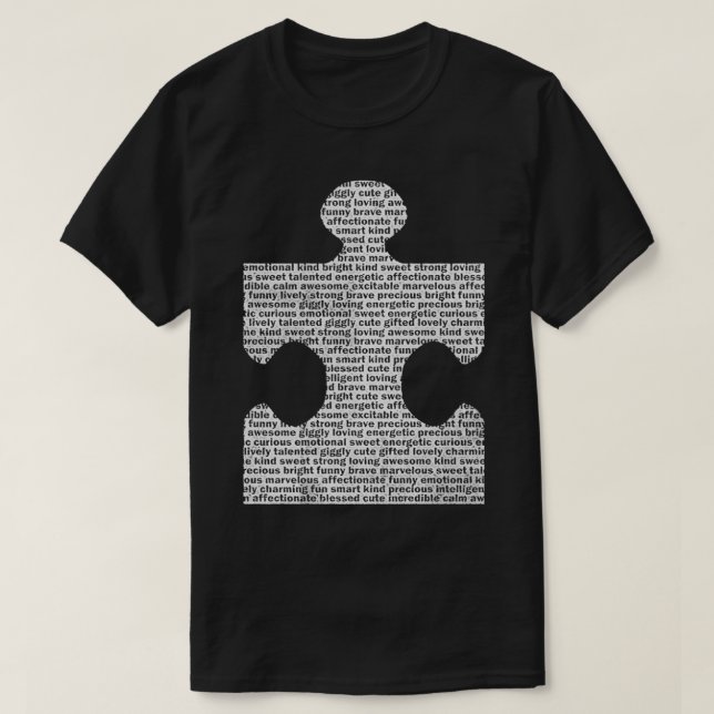 Autism Awareness Puzzle Biet T Shirt (Design framsida)