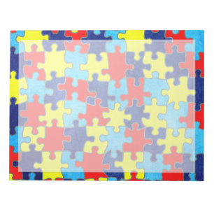 Autism Awareness-Puzzle by Shirley Taylor Anteckningsblock