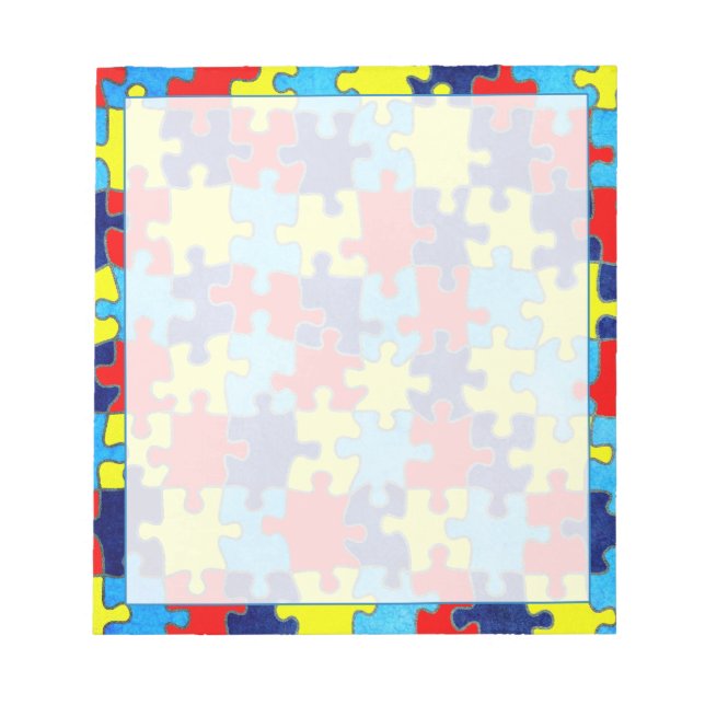 Autism Awareness-Puzzle by Shirley Taylor Anteckningsblock (Framsida)