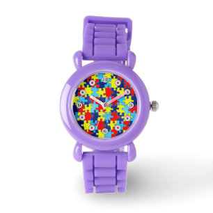 Autism Awareness-Puzzle by Shirley Taylor Armbandsur