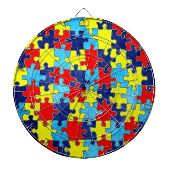 Autism Awareness-Puzzle by Shirley Taylor Darttavla (Framsidan)