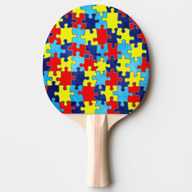 Autism Awareness-Puzzle by Shirley Taylor Pingisracket (Framsidan)