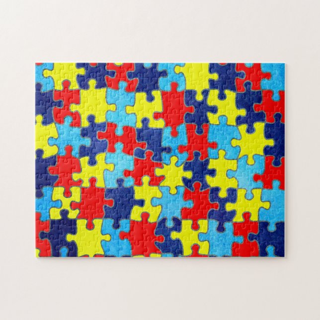Autism Awareness-Puzzle by Shirley Taylor Pussel (Horisontell)