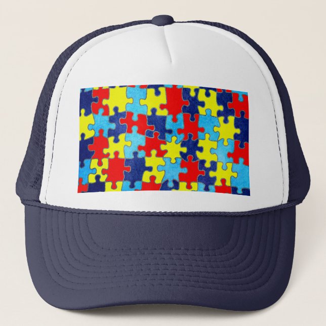 Autism Awareness-Puzzle by Shirley Taylor Truckerkeps (Framsida)
