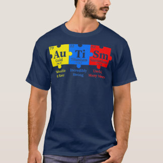 Autism Awareness Puzzle Chemical Element T Shirt