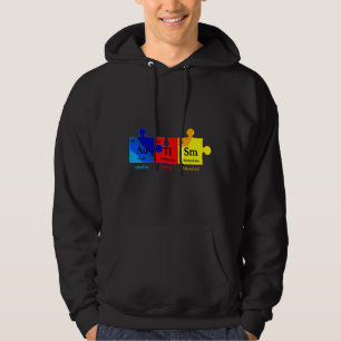 Autism Awareness Puzzle Chemical Inslag Hoodie