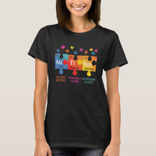 Autism Awareness Puzzle Chemical Inslag T Shirt