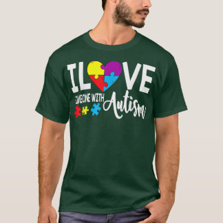 Autism Awareness Puzzle-gåvor i Kärlek med någon m T Shirt