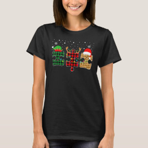 Autism Awareness Puzzle jul Autistic Julafton Pa T Shirt