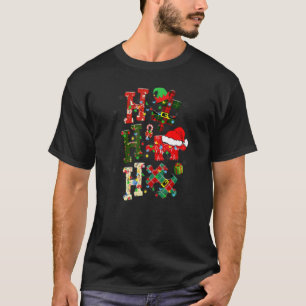 Autism Awareness Puzzle jul Hohoho Autistic T Shirt
