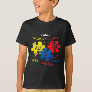 Autism Awareness Puzzle Periodic Bord Inslag Mo T Shirt