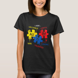 Autism Awareness Puzzle Periodic Bord Inslag Mo T Shirt