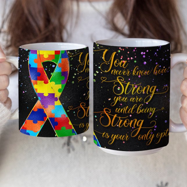 Autism Awareness Ribbon Mugg - Man Vet Aldrig Hur (Skapare uppladdad)