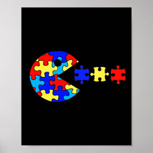 Autism Awareness Roligt Autism Puzzle Biet Video G Poster