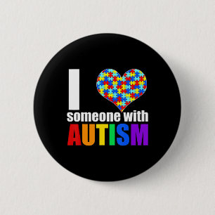 Autism Awareness Shirt Autism Mamma I Kärlek Någon Knapp