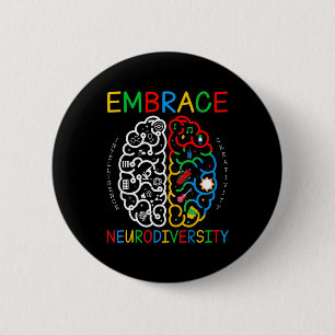 Autism Awareness Shirt Embrace Neurodiversity ADHD Knapp
