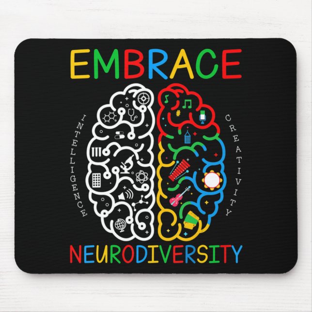 Autism Awareness Shirt Embrace Neurodiversity ADHD Musmatta (Framsidan)