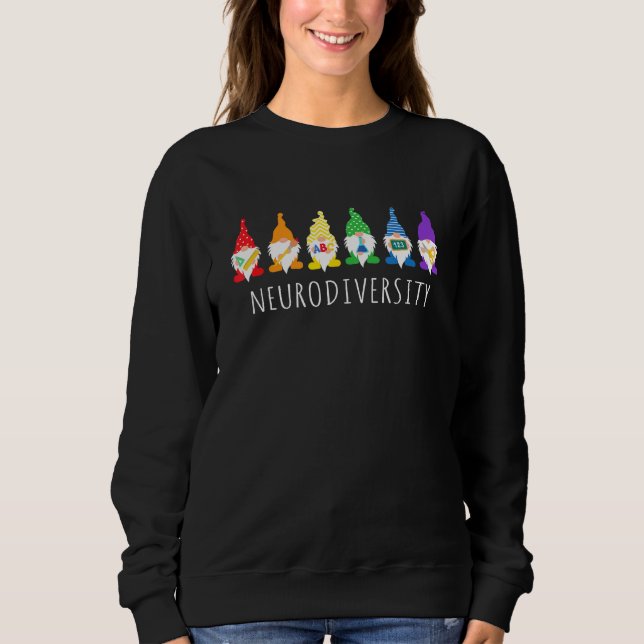 Autism Awareness Shirt Gnome Neurodiversity Gifts  T Shirt (Framsida)