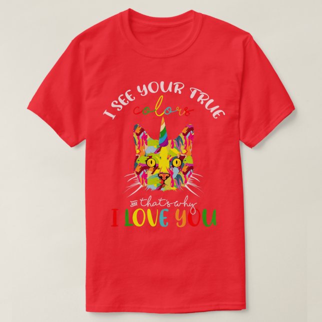 Autism Awareness Shirt Jag ser din sanna Färg Colo T (Design framsida)