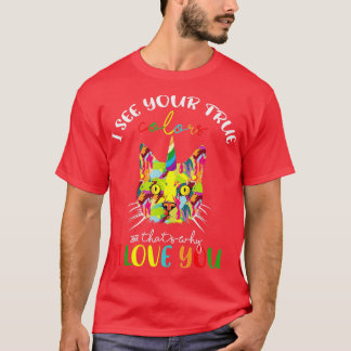 Autism Awareness Shirt Jag ser din sanna Färg Colo T