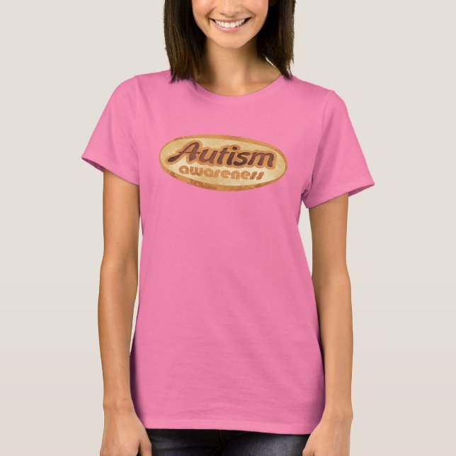 Autism Awareness Shirt (Oval-R1) T-shirt (Framsida)