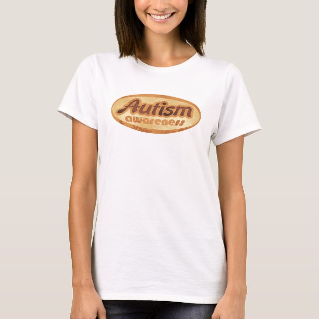 Autism Awareness Shirt (Oval-R1) T-shirt (Framsida)