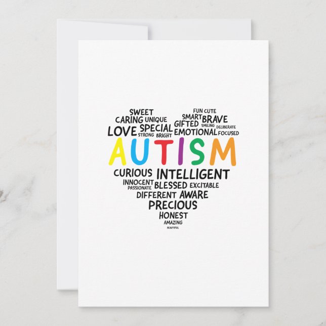 Autism Awareness Shirts - Autism Heart Shirt Spara Datumet (Framsida)