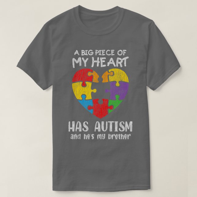 Autism Awareness Sister Brother Autistic Kids Awar T Shirt (Design framsida)