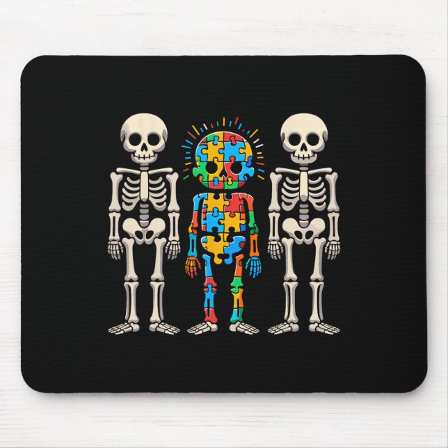 Autism Awareness Skeleton Musmatta (Framsidan)