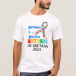 Autism Awareness Skillnaden är vacker T Shirt