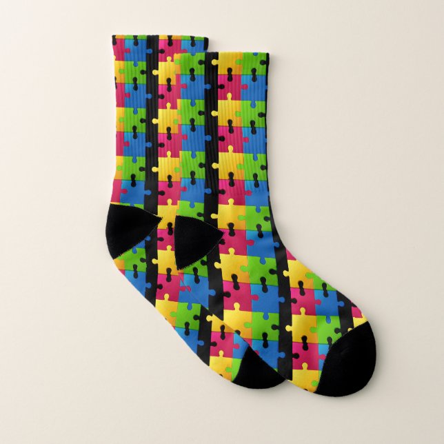 Autism Awareness Sockets Strumpor (Par)