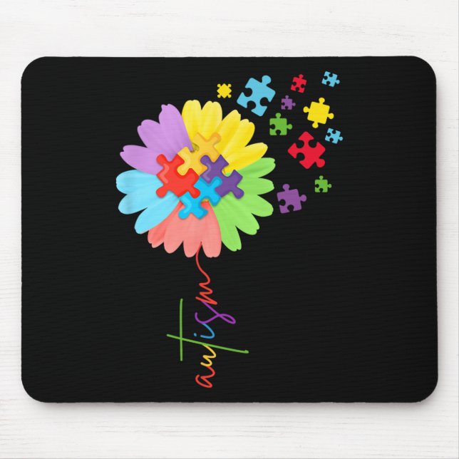 Autism Awareness Solros Puzzle Biet Kids Musmatta (Framsidan)
