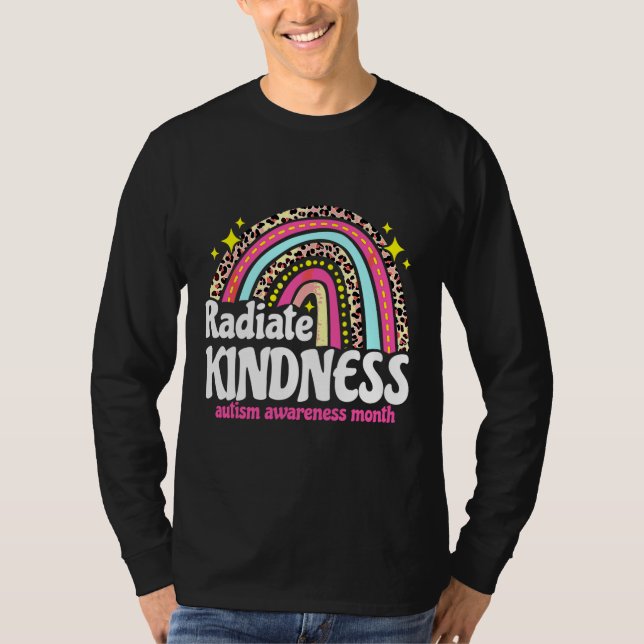 Autism Awareness Special Ed Teacher Radiate Kindne T Shirt (Framsida)