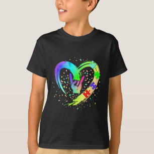 Autism Awareness Speciell Ed Teacher ASL Sign Lang T Shirt