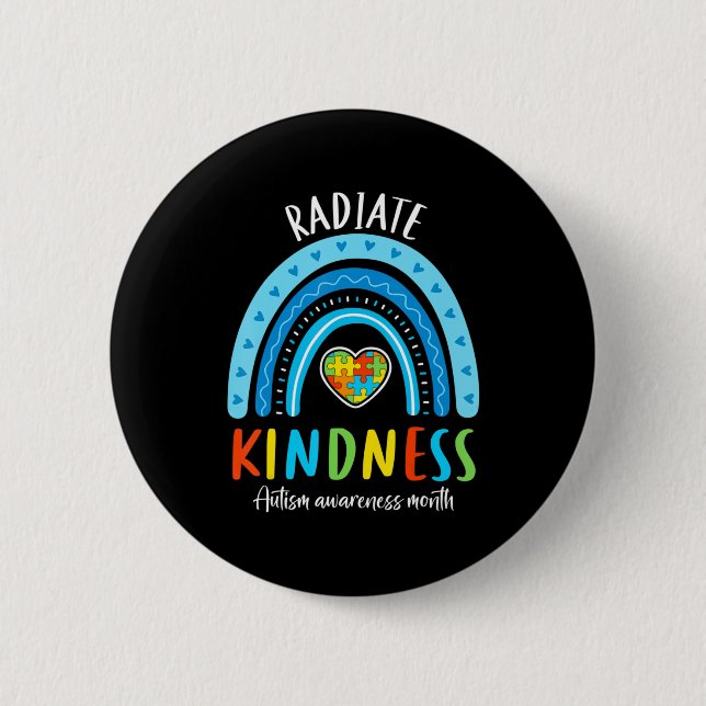Autism Awareness Speciell Ed Teacher Radiate Kindn Knapp (Framsida)