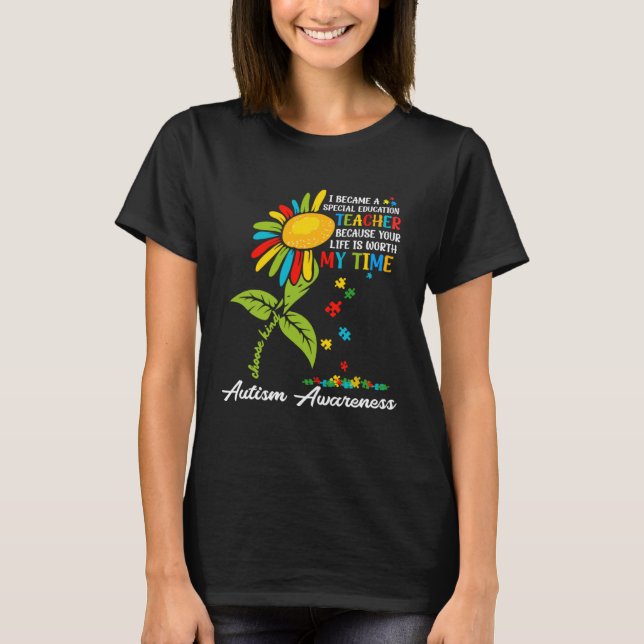 Autism Awareness Sped Teacher Special Education Su T Shirt (Framsida)