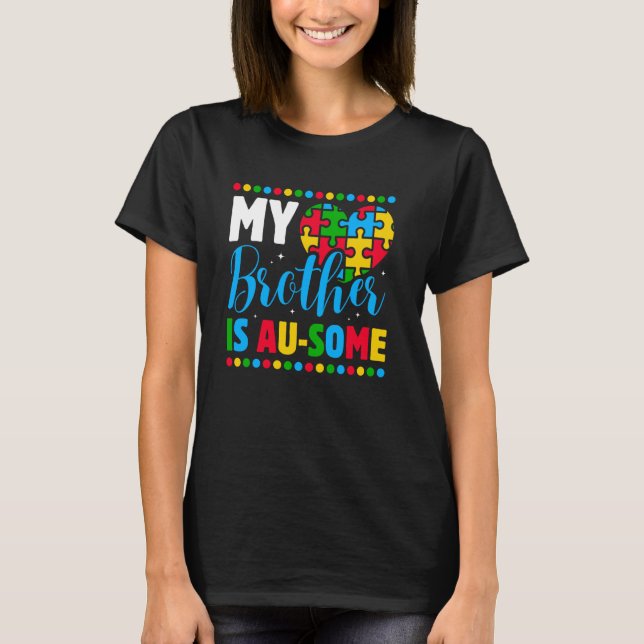 Autism Awareness Squad Support Autistic Fantastisk T Shirt (Framsida)