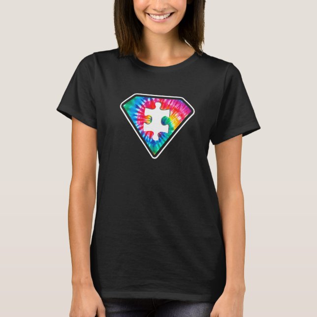 Autism Awareness Superhjälten Autism Mammor Sped T T Shirt (Framsida)
