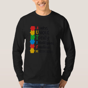 Autism Awareness Support Autism Kids för Mamma Pap T Shirt