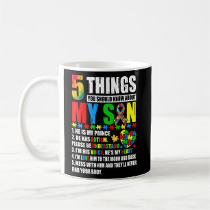 Autism Awareness Support Autism Son Kids för Mamma Kaffemugg