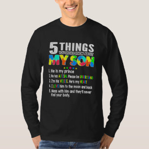 Autism Awareness Support Autism Son Kids för Mamma T Shirt
