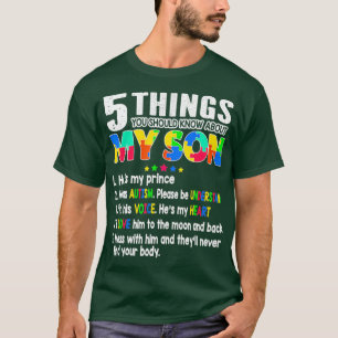 Autism Awareness Support Autism Son Kids för Mamma T Shirt