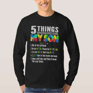 Autism Awareness Support Autism Son Kids för Mamma T Shirt