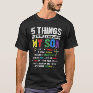 Autism Awareness Support Autistic Child Son Kids f T Shirt
