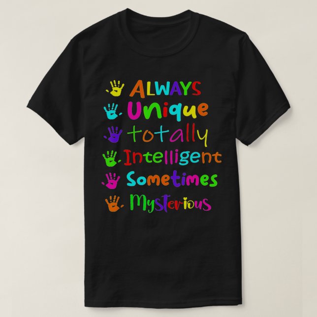 Autism Awareness Support Autistic Kids for Mamma P T Shirt (Design framsida)