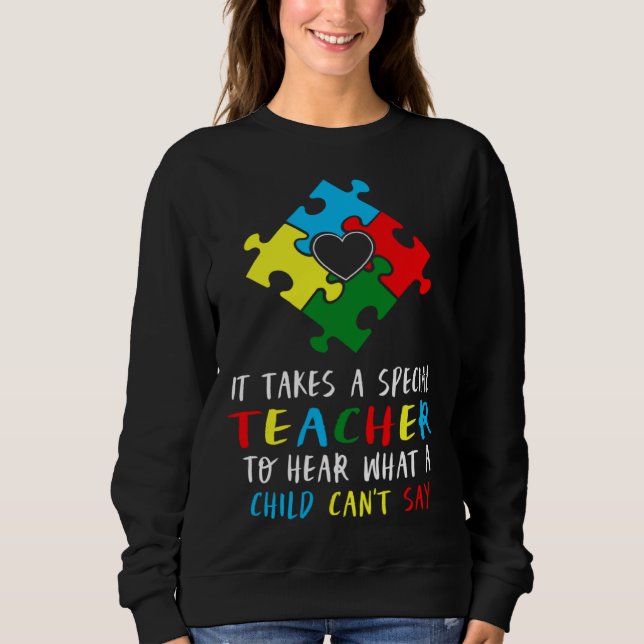 Autism Awareness Teacher Special Education Teach A T Shirt (Framsida)