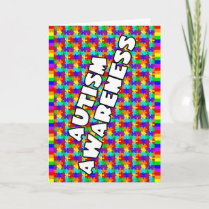 Autism Awareness Thank You Card Tack Kort