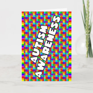 Autism Awareness Thank You Card Tack Kort