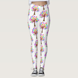 Autism Awareness Träd Leggings