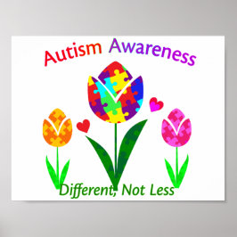 Autism Awareness Tulip Poster